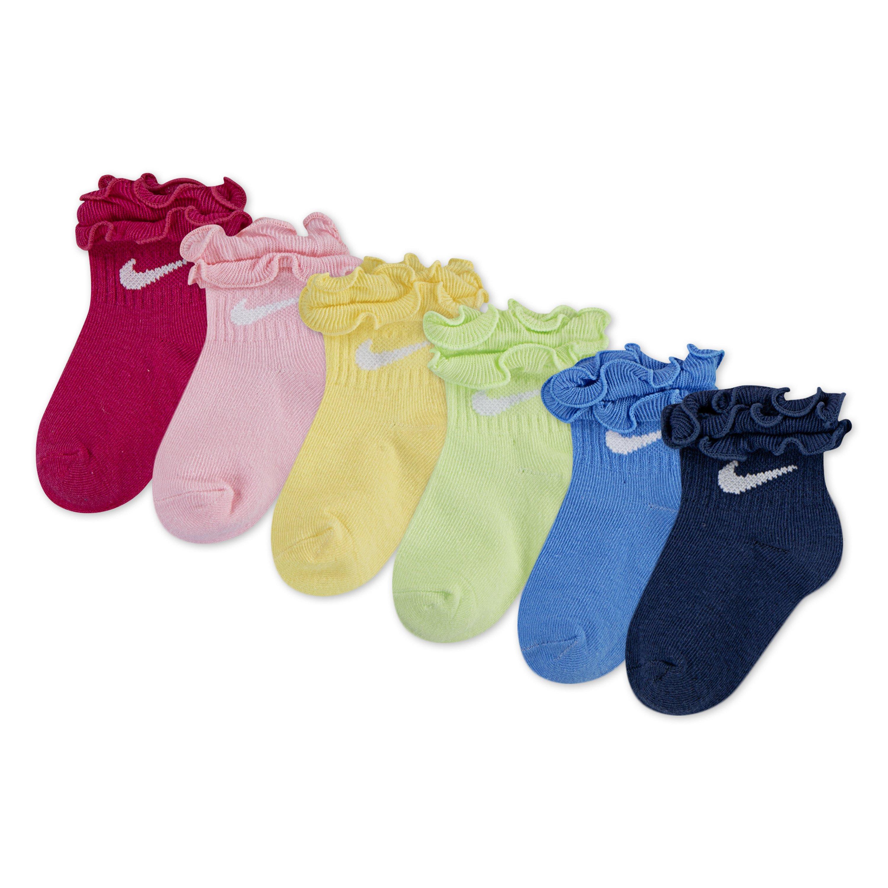 Nike Toddler Kids' Ruffle 6-Pack Socks